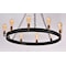 Maxim Lighting Noble 10-Light 37.5" Wide Black / Natural Aged Brass Chandelier 26275BKNAB - alternate 3